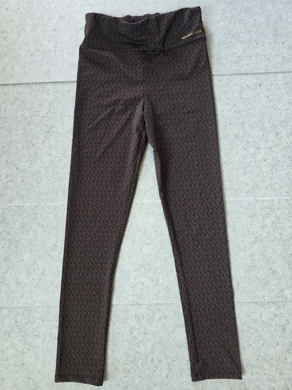 Michael Kors Brown Logo-Print Women's Leggings